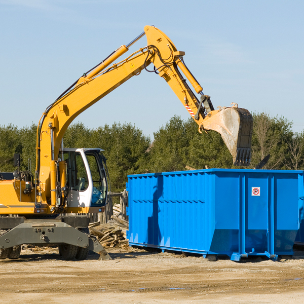 are there any restrictions on where a residential dumpster can be placed in Todd County